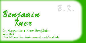 benjamin kner business card