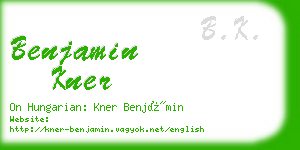 benjamin kner business card